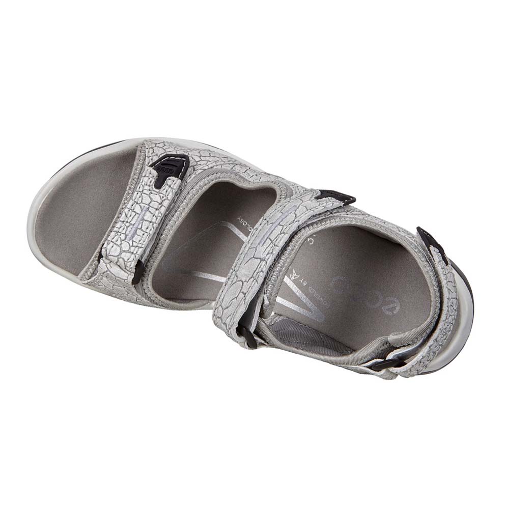 Women's Ecco Yucatan Sandals Silver | Canada 198VRW